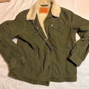 Levis trucker corduroy sherpa jacket